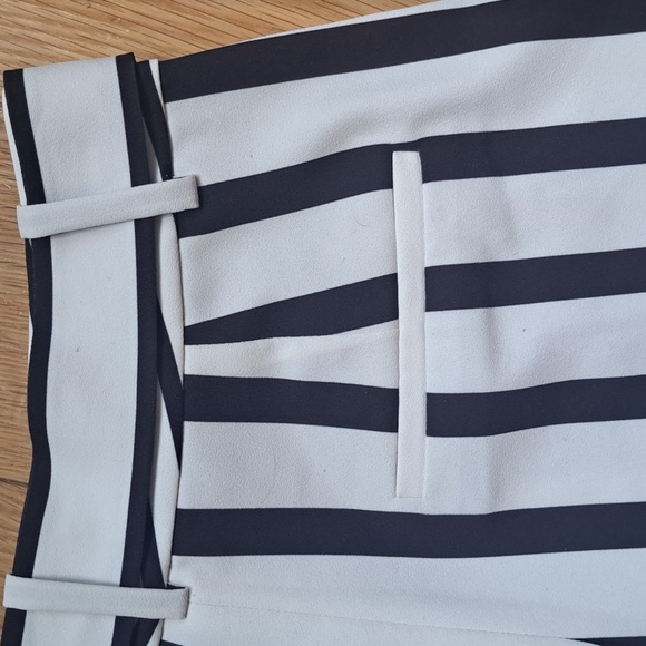 Alice and Olivia Vanda Striped Belted Shorts - Picture 7 of 7